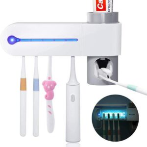 Toothbrush holder and sterilizer